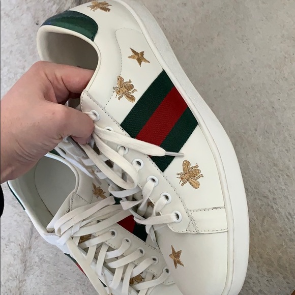 Authentic Gucci Ace bees & stars MEN sneaker - Picture 5 of 6